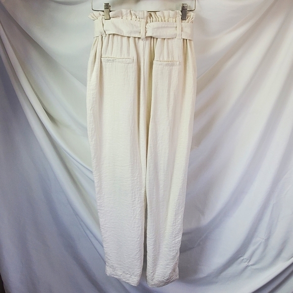 A new day cream bag waist tapered leg belted ankle pants size small (A-2) - Picture 4 of 7